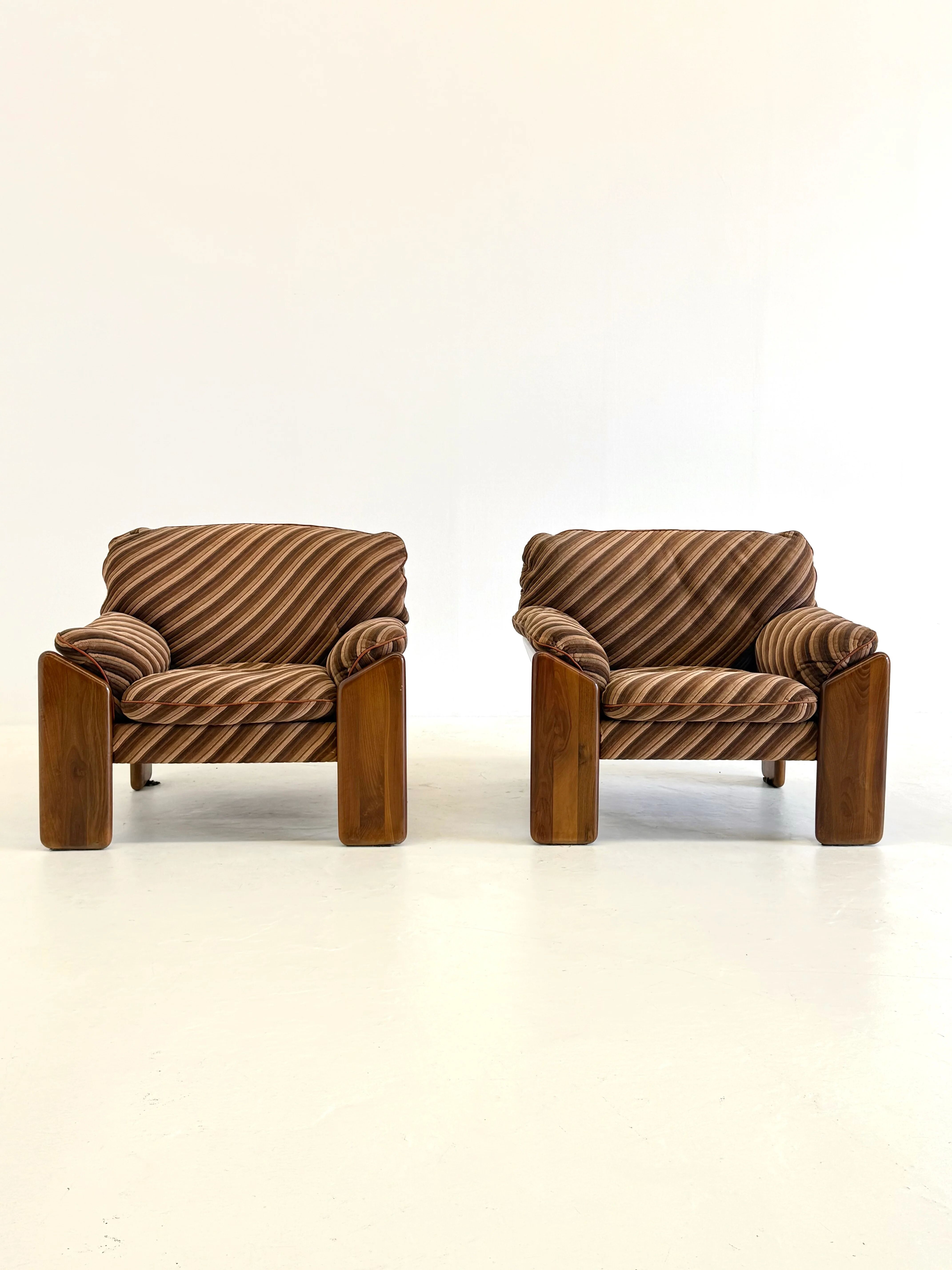 Sapporo chair by Mario Marenco for Mobil Girgi striped