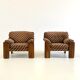 Sapporo chair by Mario Marenco for Mobil Girgi striped
