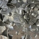 Vintage Mexican metal large mirror