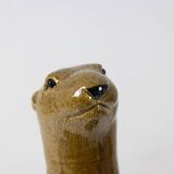 Valérie Courtet, Otter in chamotte and enameled stoneware. Contemporary work
