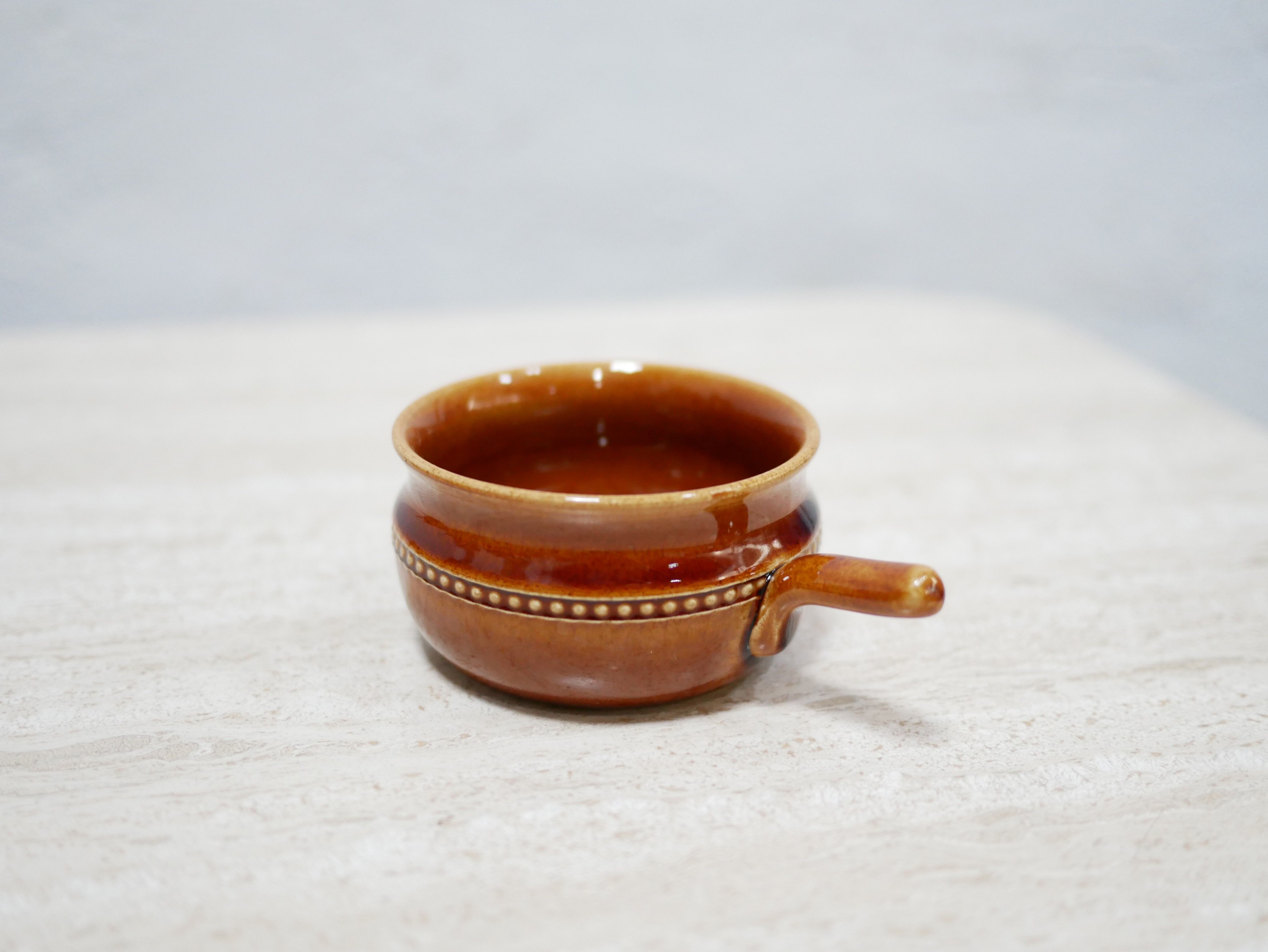 Series of 6 vintage Scandinavian ceramic cups by Höganäs Keramik