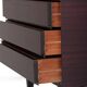 Commode palissandre vernie à 3 tiroirs an 60