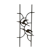 Vintage brutalist wall art sculpture ‘birds’