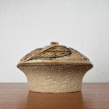 Mushroom-shaped ceramic candlestick from mid-century by Haico Nitzsche for Søholm, 1960s.