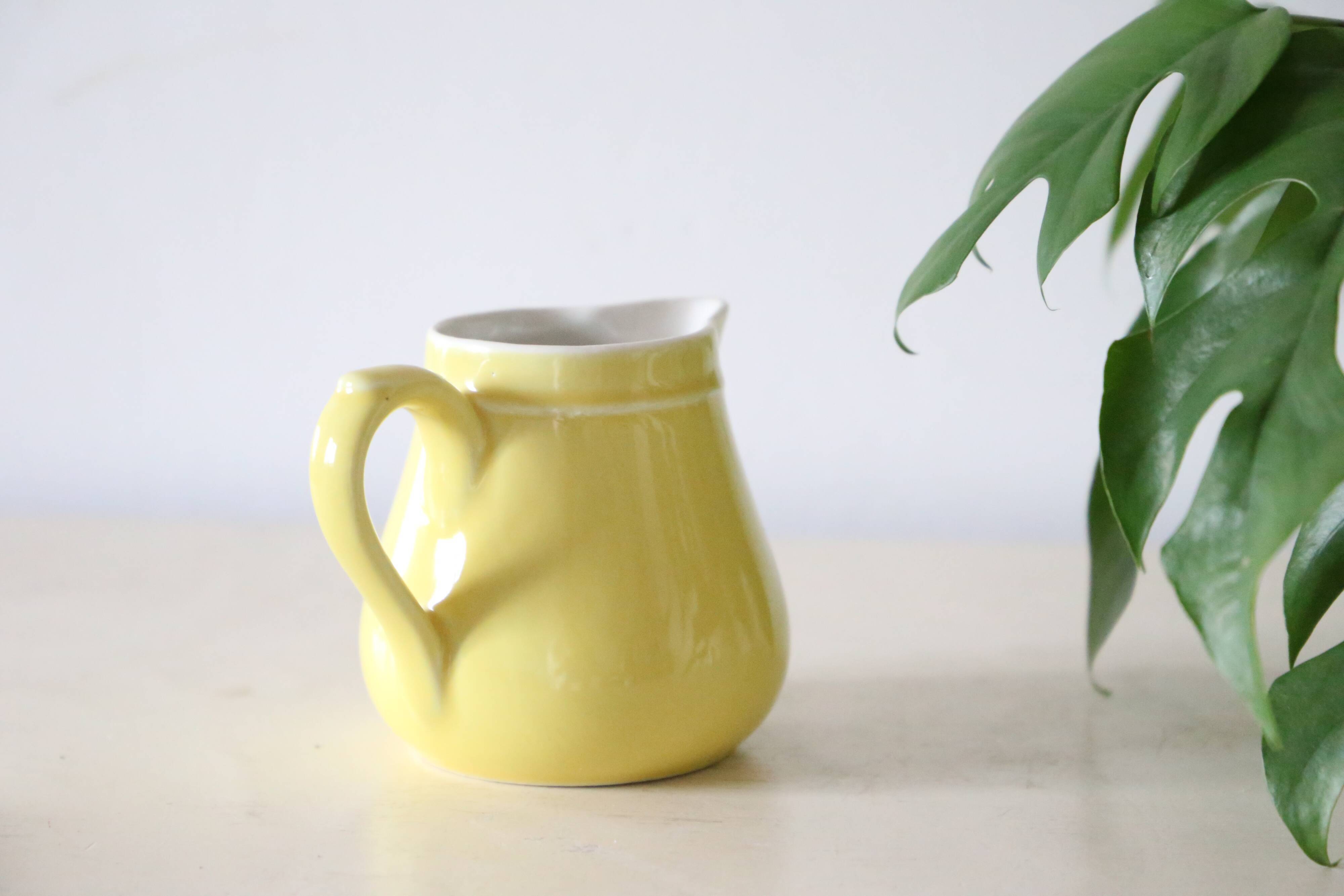 Ceramic creamer, vintage, France, 1950