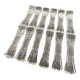 12 vintage knife holders in cut crystal, "candy", "butterfly" shape