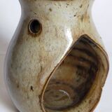 Candlestick "nice" ceramic potter vintage enamelled sandstone