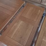 Solid light oak table