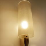 Paire Appliques Vintage Verre  Laiton