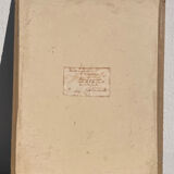 Old oil painting on wood panel / painting of a landscape