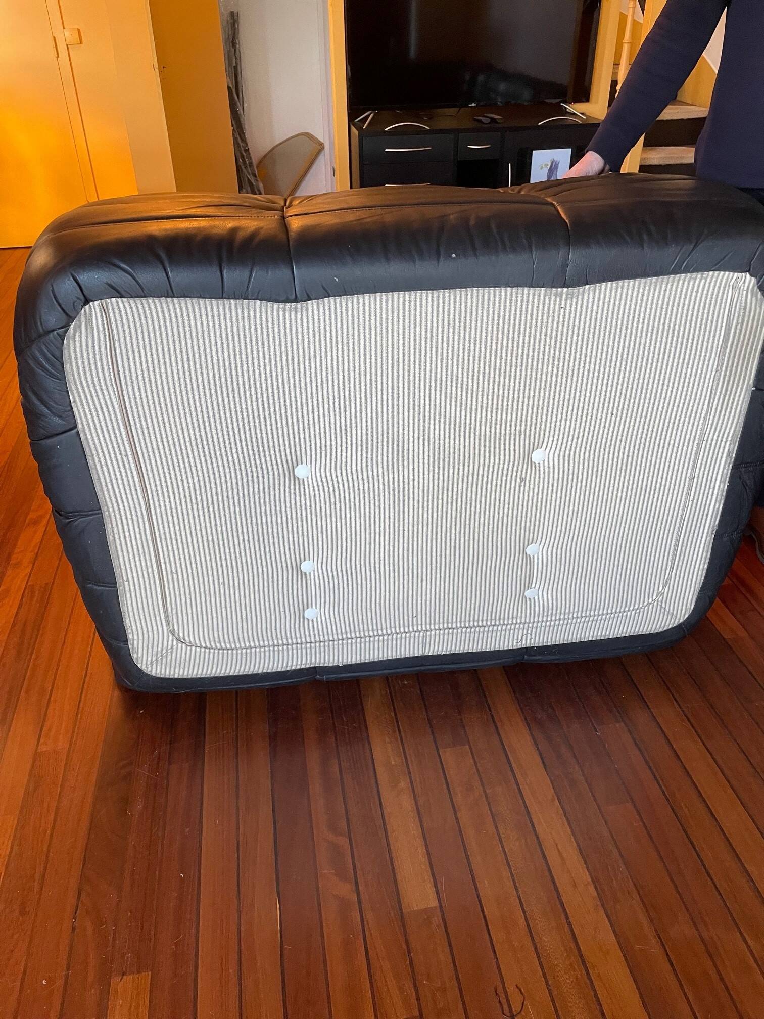 TOGO Canapé Set by Roset in black leather by Michel Ducaroy