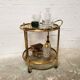 Brass bar cart