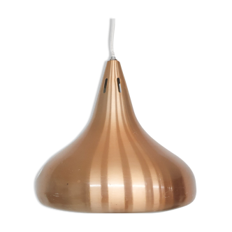 Vintage copper pendant light, Denmark 1960's