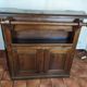 Wooden bar + 3 wooden stool and black skaï of the brand macorest