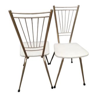 Pair of chairs Vintage dorees