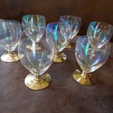 Set of 8 crystal water glasses
