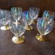 Lot de 8 verres à eau cristal