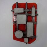 Brutalist ceramic wall panel from Krösselbach, Germany, 1960s