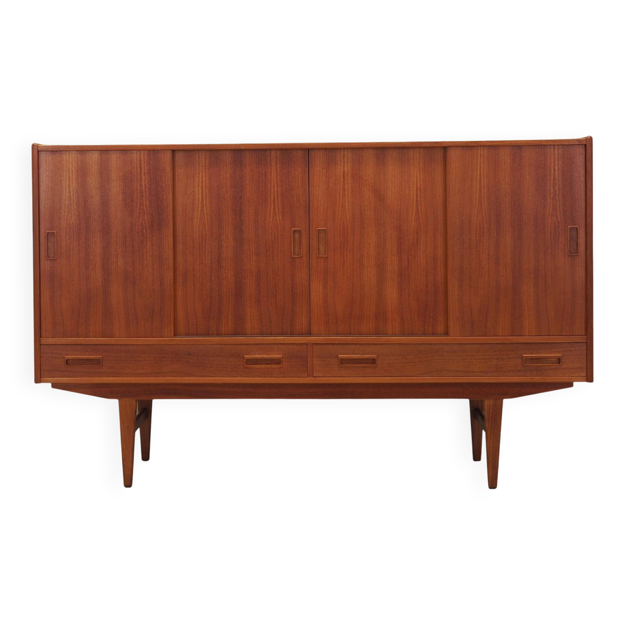 Enfilade en teck, design danois, années 1970, fabriqué par Børge Dam