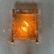 Set of Italian Murano Glass Wall Sconces | 1970s | 6 Available