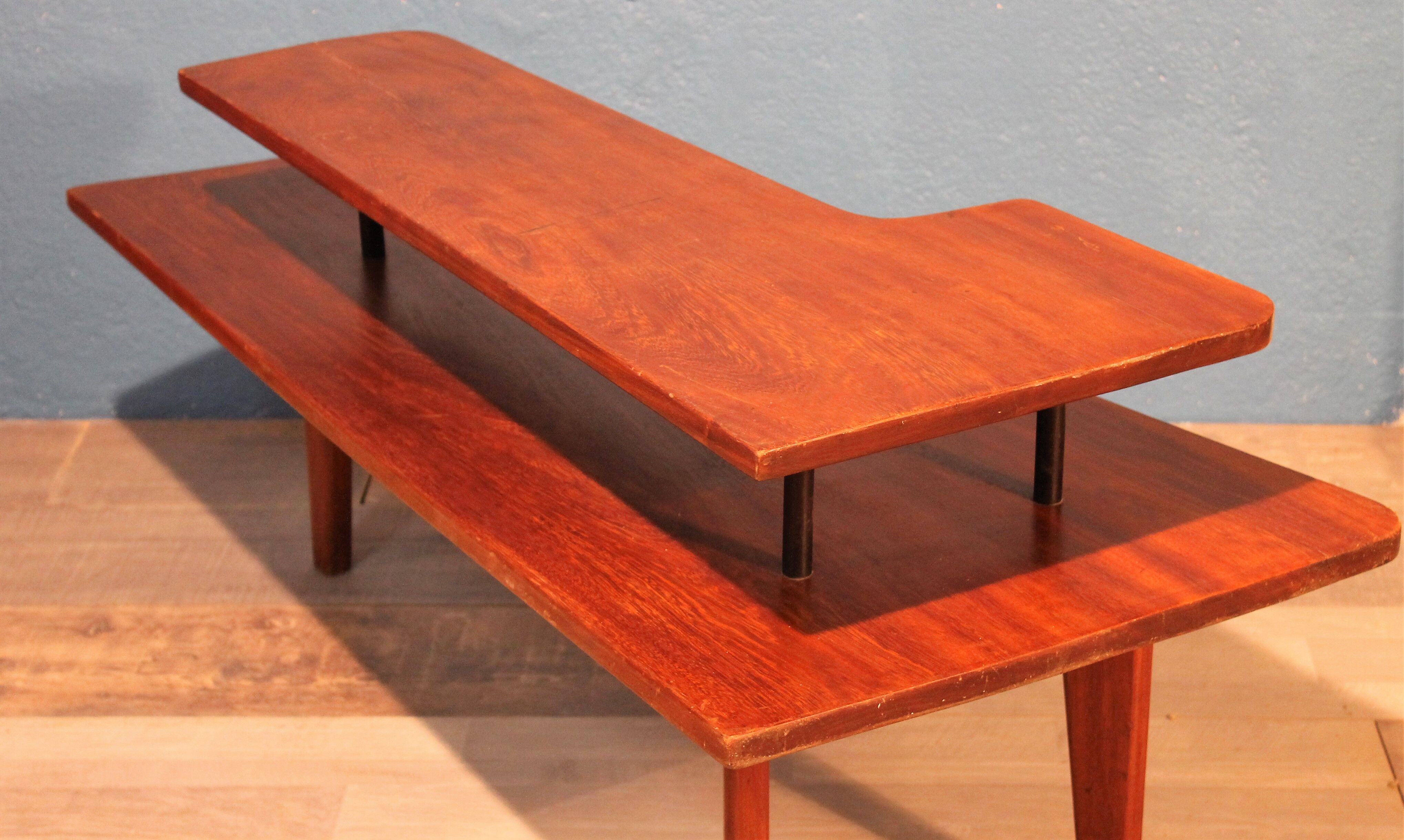 Table low double trays 60 years