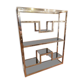 Chrome steel floor and brass circa 70