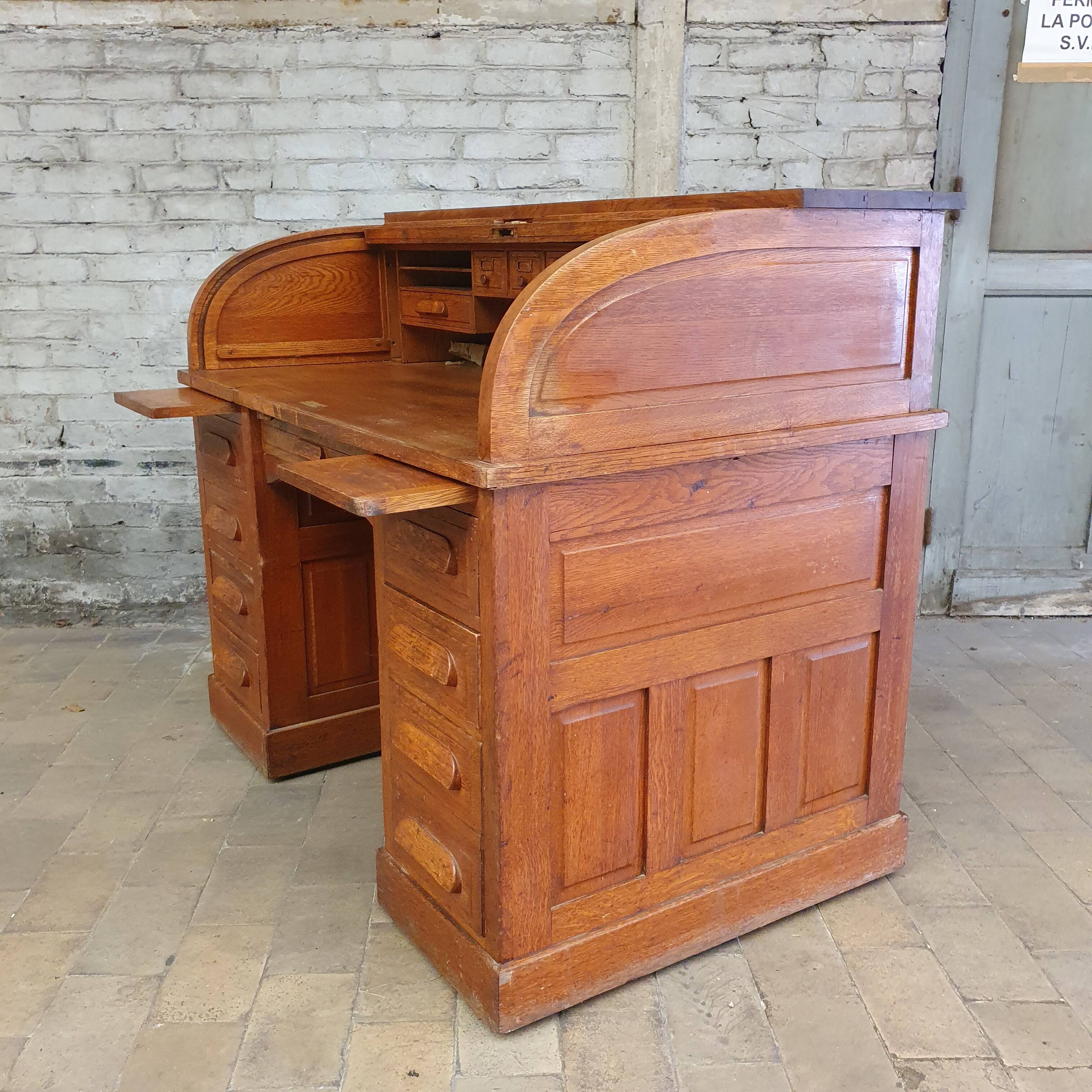 American oak desk