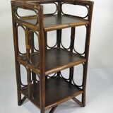 ETAGERE en ROTIN années 70