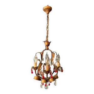 Lustre ancien en tôle