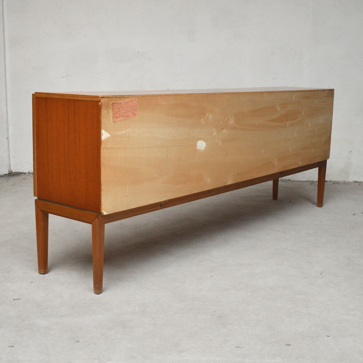Sideboard 210cm in blond teak, 1970