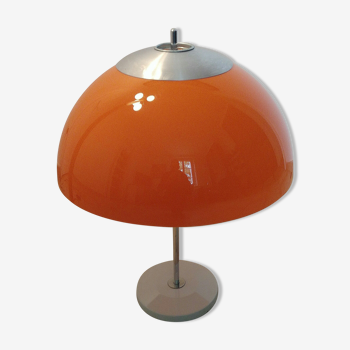 Lampe champignon orange circa 1970