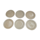 6 assiettes plates en grès