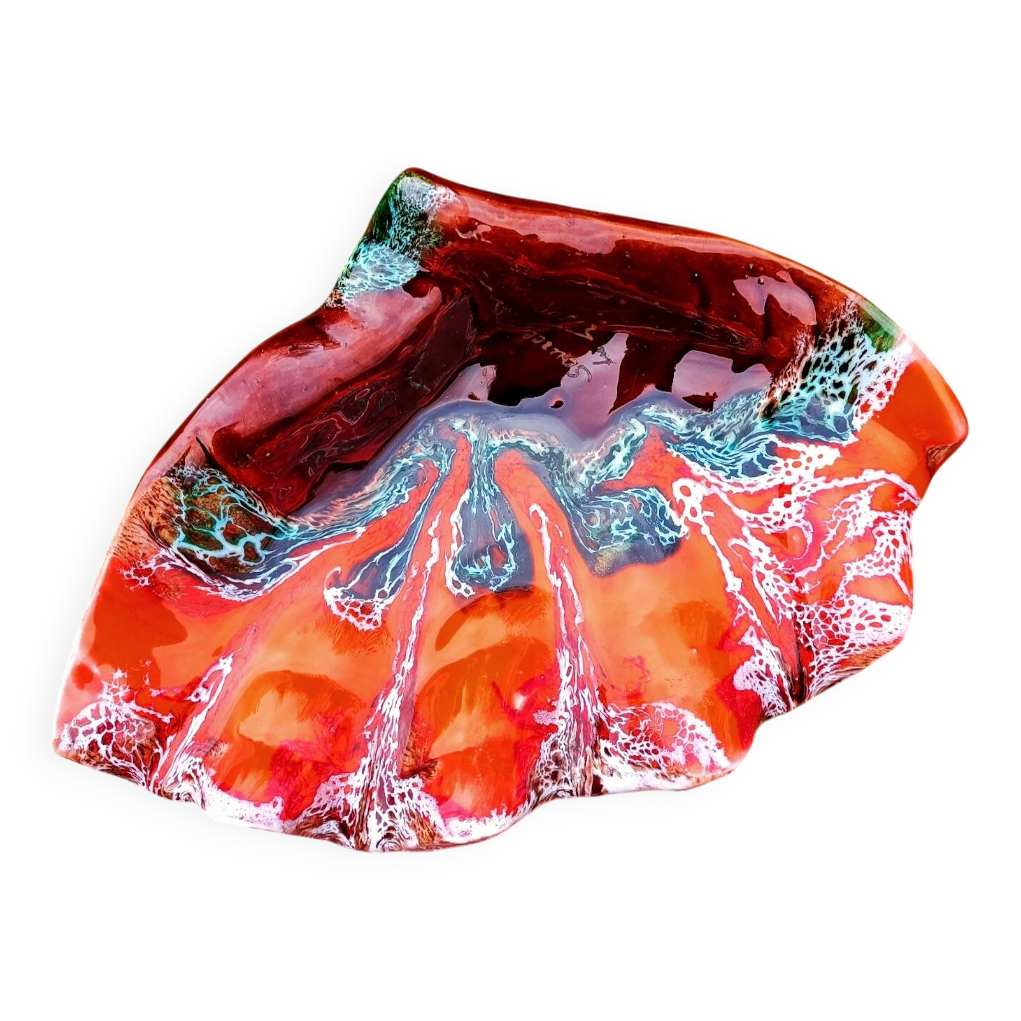 Retro ceramic ashtray