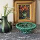 Braided earthenware basket