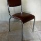 4 vintage chrome chairs