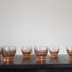 Lot de 6 petits verres rose