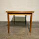 Vintage teak square extendable  dining table designed and manufactured by lübke,  1960s