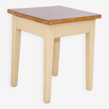 Table d'appoint ou tabouret du milieu du siècle, Tchécoslovaquie, années 1950