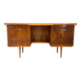 Bureau en noyer du milieu du siècle, années 1970, Tchécoslovaquie