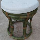 Rattan pouf