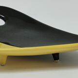 Empty pocket anthropomorphic ceramic black and yellow design 50s