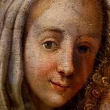 French school around 1800 virgin and child oil on canvas xix eme