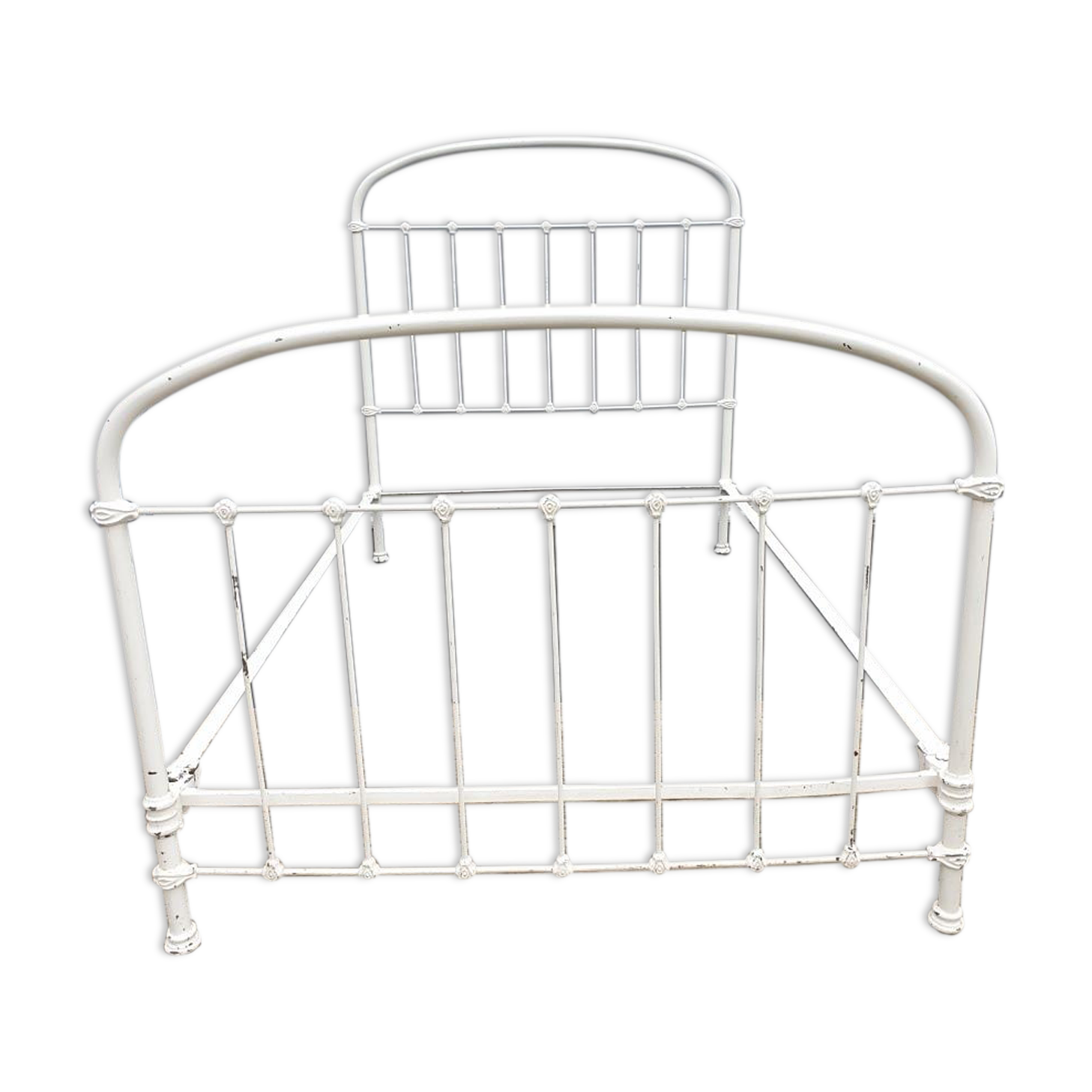19th century metal bed encaged bird 200x120