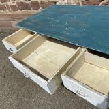 Table de ferme sapin vintage 1900