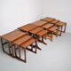 Table gigogne Gplan en teck 1970
