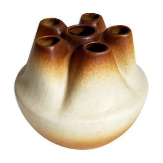Picnic vase in basque sandstone cazalas with matte email