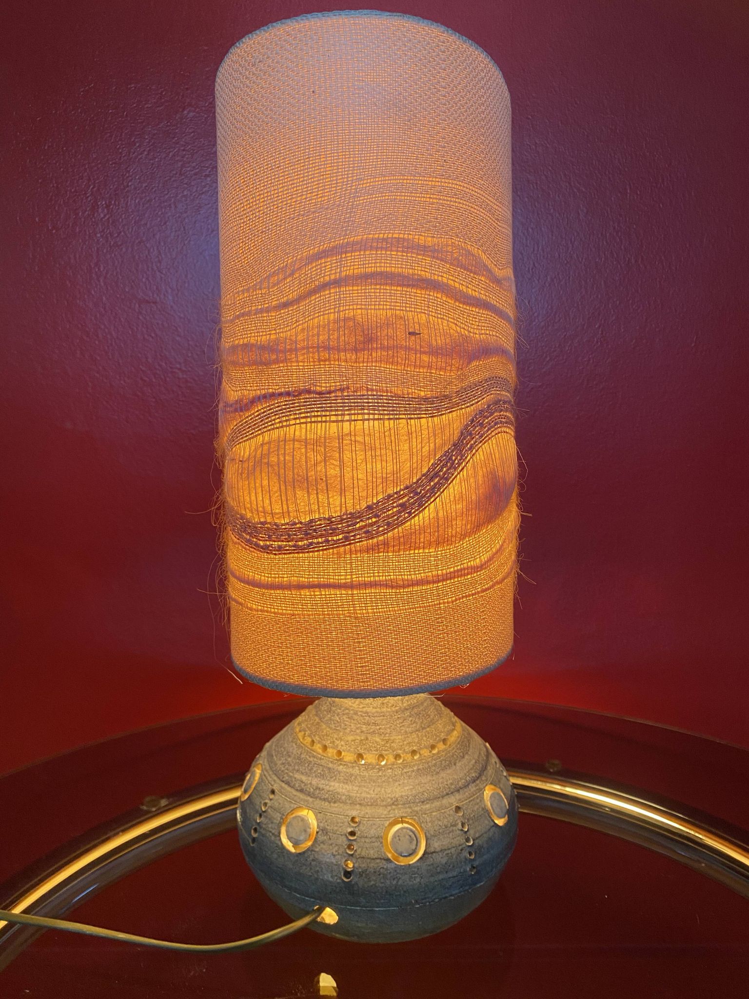 Lamp by Belgian ceramicist Georges Pelletier, 1960s