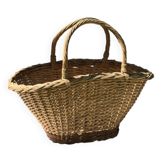 Large woven wicker basket