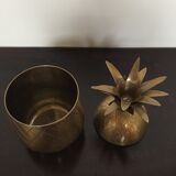 60's vintage brass pineapple ice bucket
