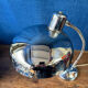Vintage chrome desk lamp by Giovanni Michelucci for Lariolux